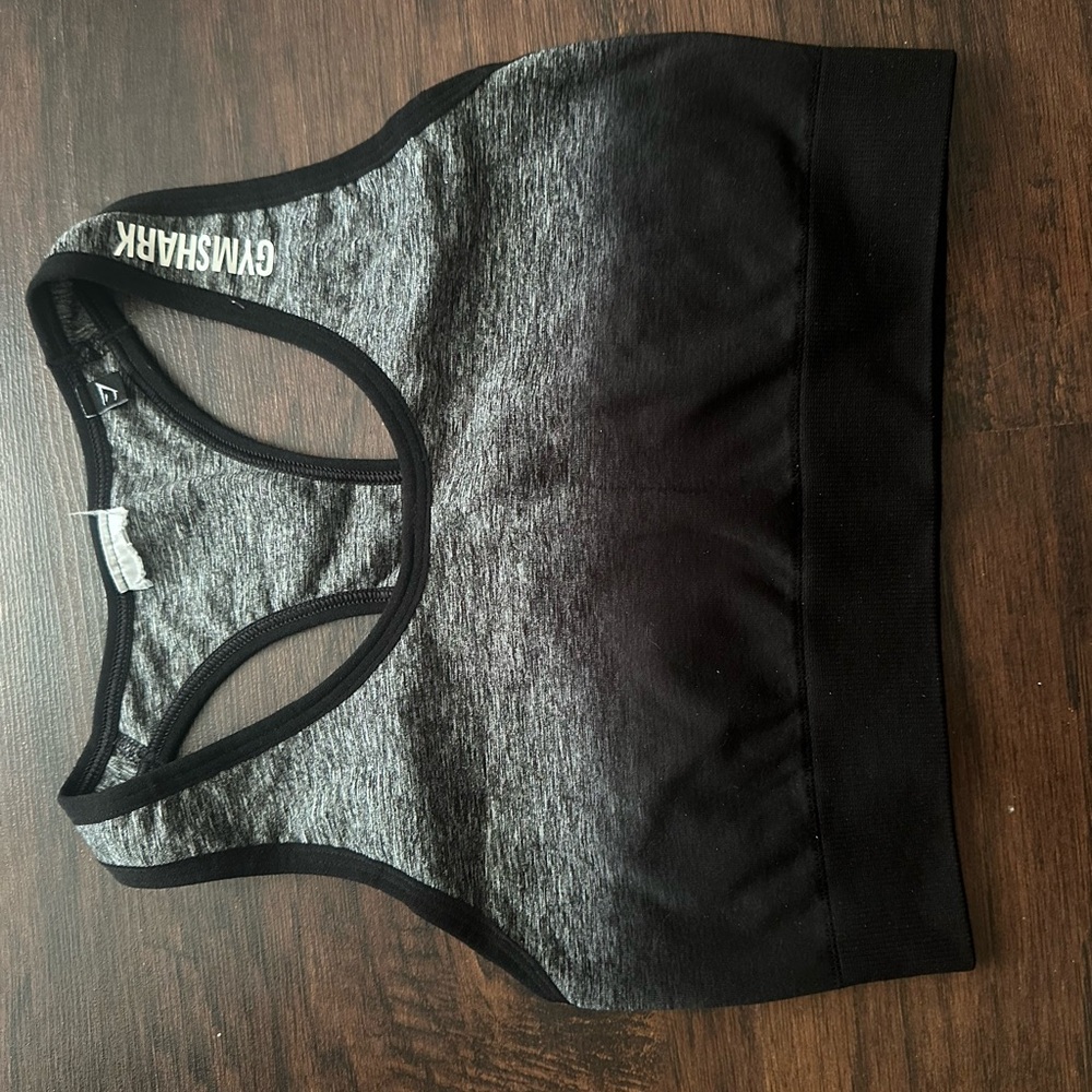 Gymshark Black and Gray Sports Bra